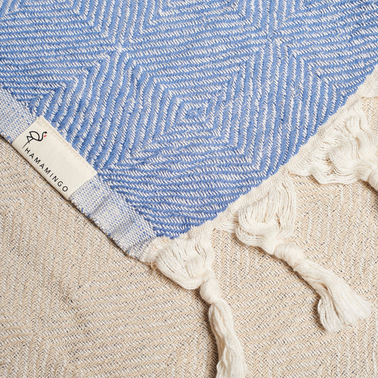 Trocadero — Denim Blue & Beige