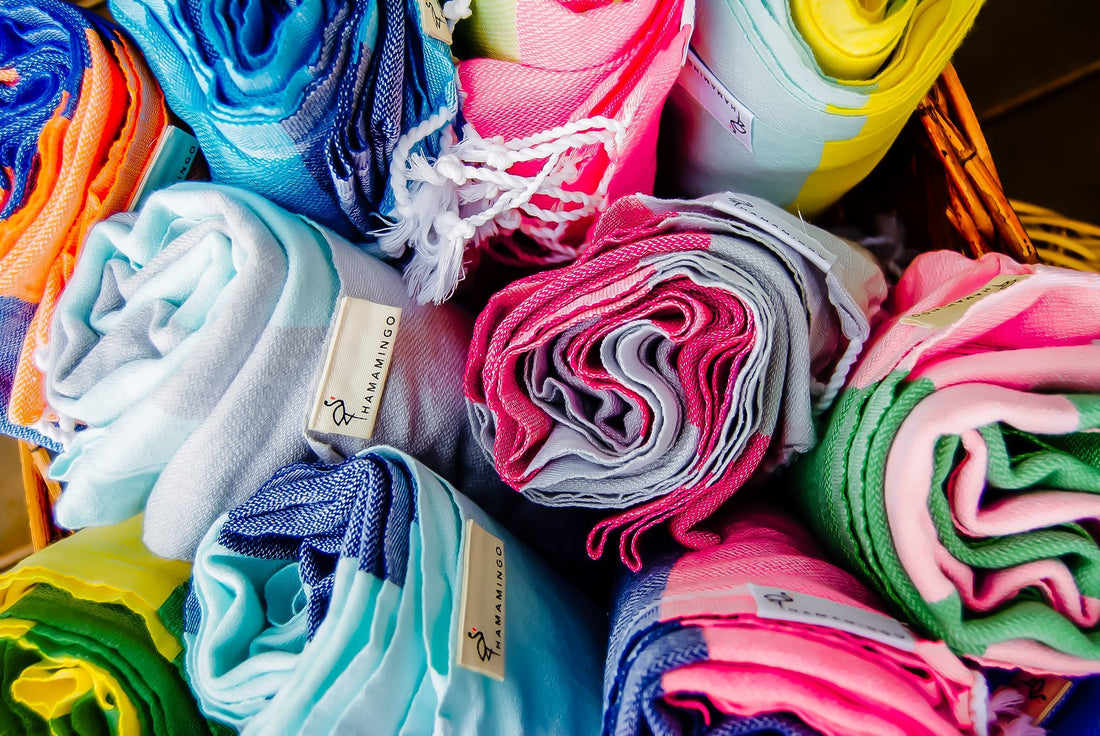 Summer Festival Essential | Bold & Bright Travel Towels | Hamamingo | HAMAMINGO