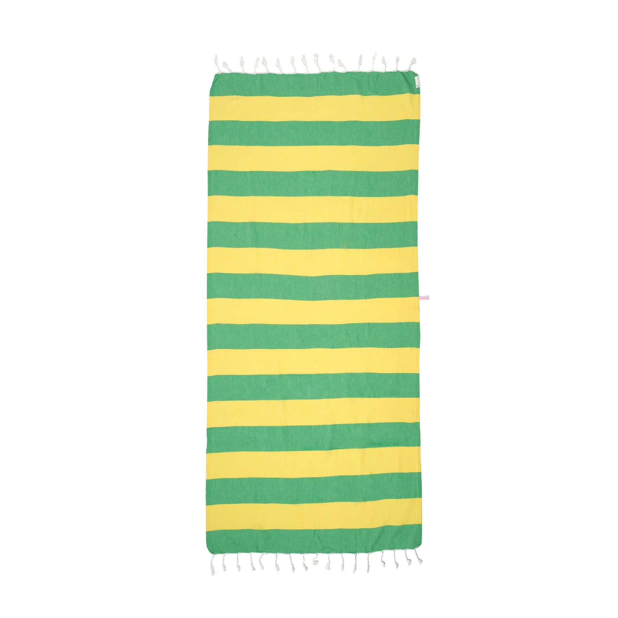 Carnival Towel Green & Bright Yellow