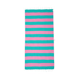 Carnival Towel Sea Green & Hot Pink