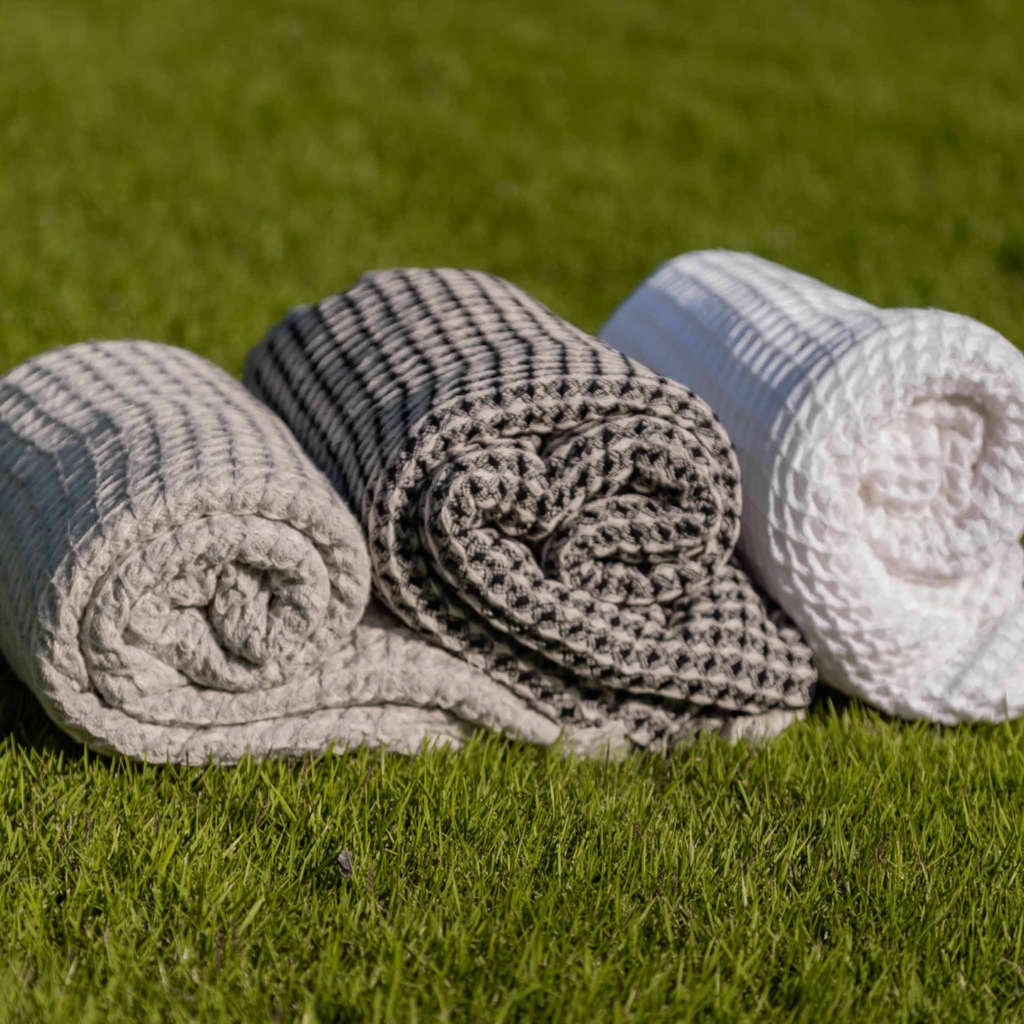 Bruges Towel Black & White - HAMAMINGO