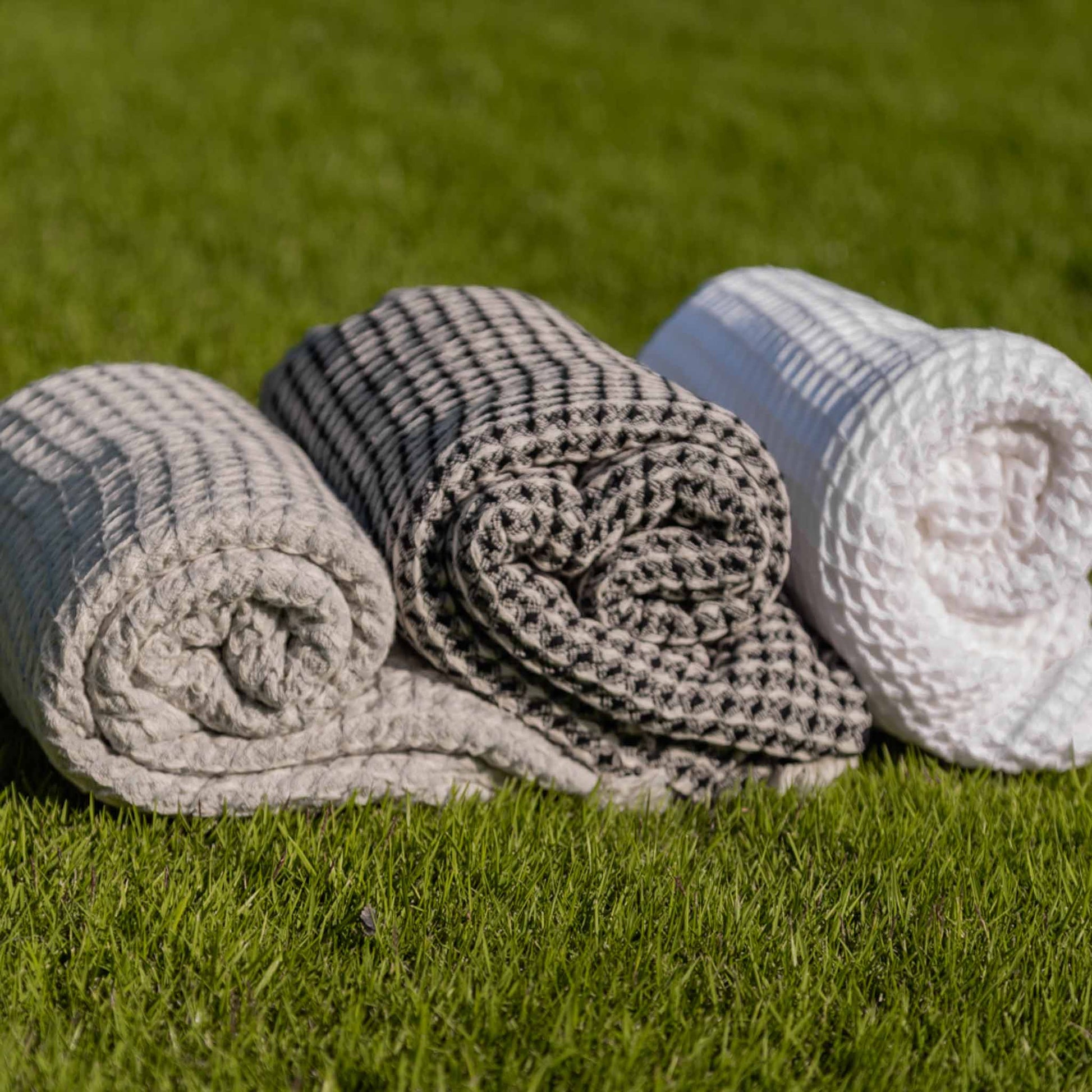 Bruges Towel Black & White - HAMAMINGO