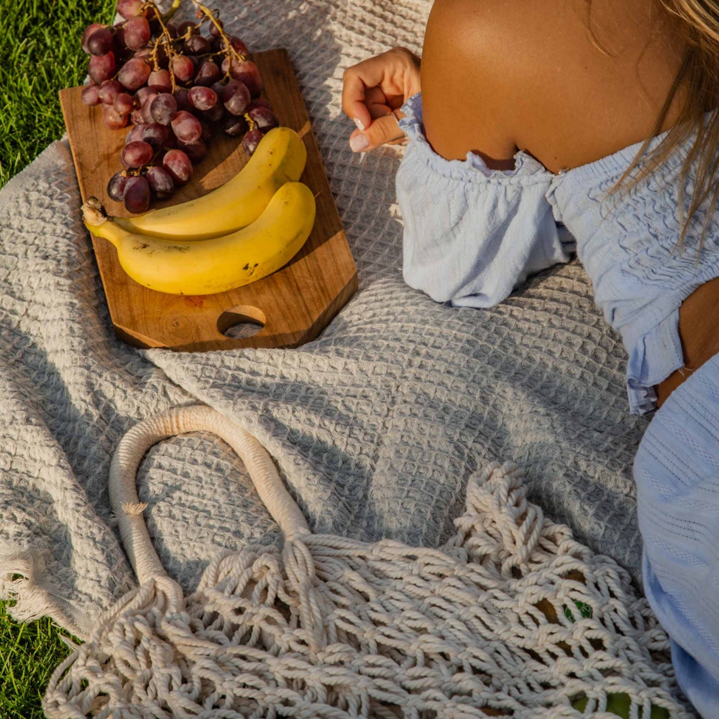 Bruges Towel Silver Grey & White - HAMAMINGO