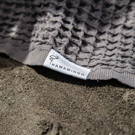 Bruges Towel Solid Charcoal - HAMAMINGO