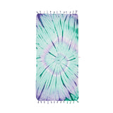 Coachella Towel Purple & Green Tie Dye