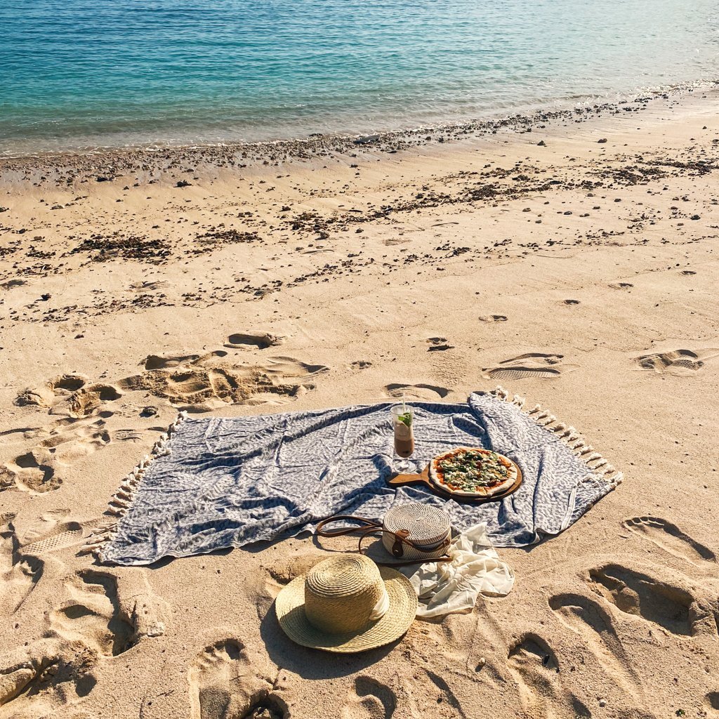 Narnia Blanket Scarf Navy Blue - HAMAMINGO