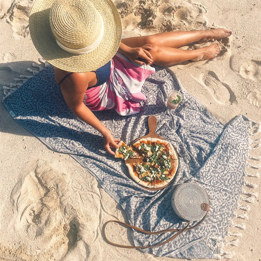 Narnia Blanket Scarf Navy Blue - HAMAMINGO