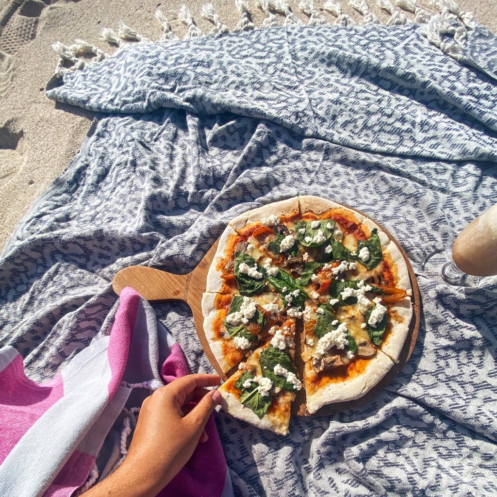 Narnia Blanket Scarf Navy Blue - HAMAMINGO