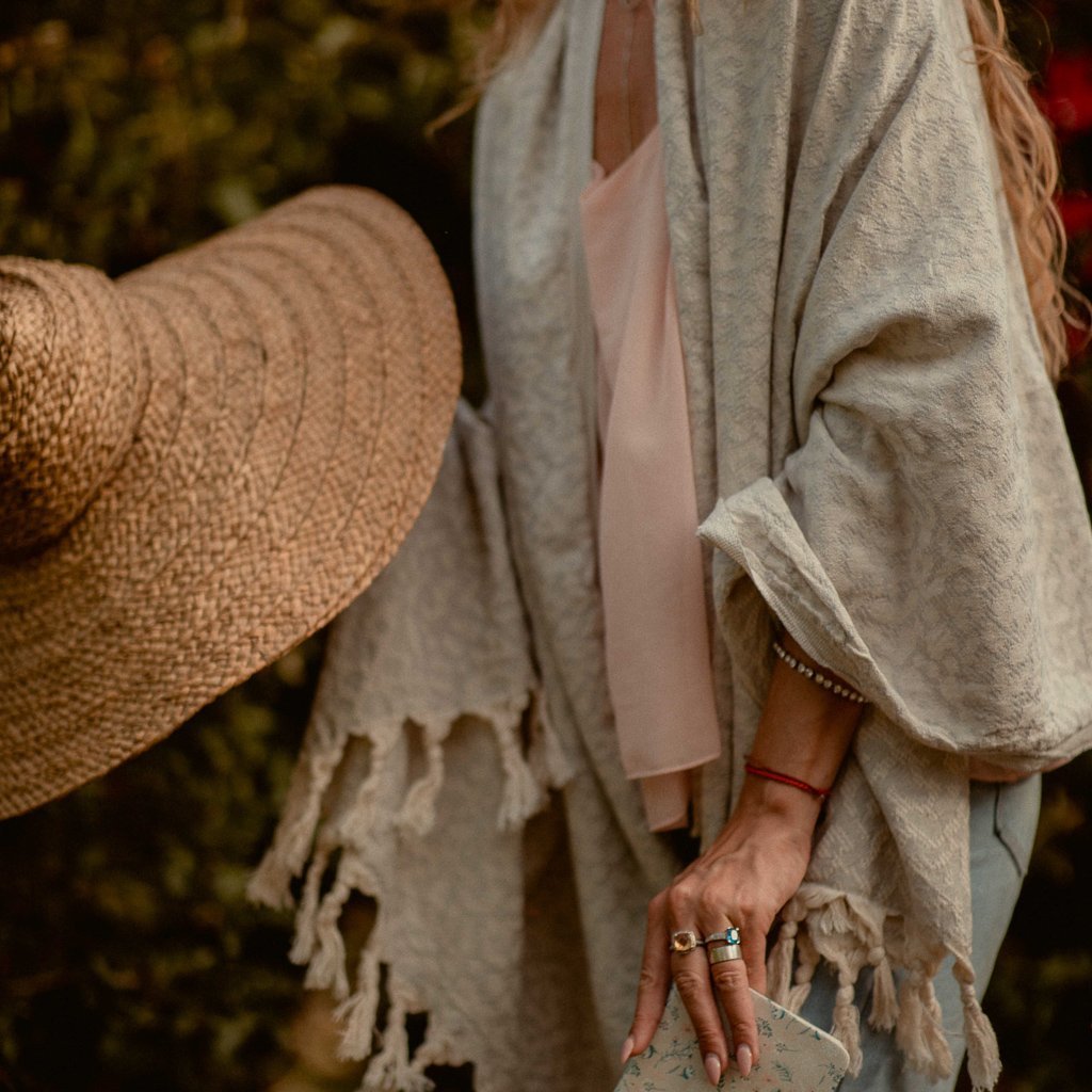 Narnia Blanket Scarf Silver Grey - HAMAMINGO