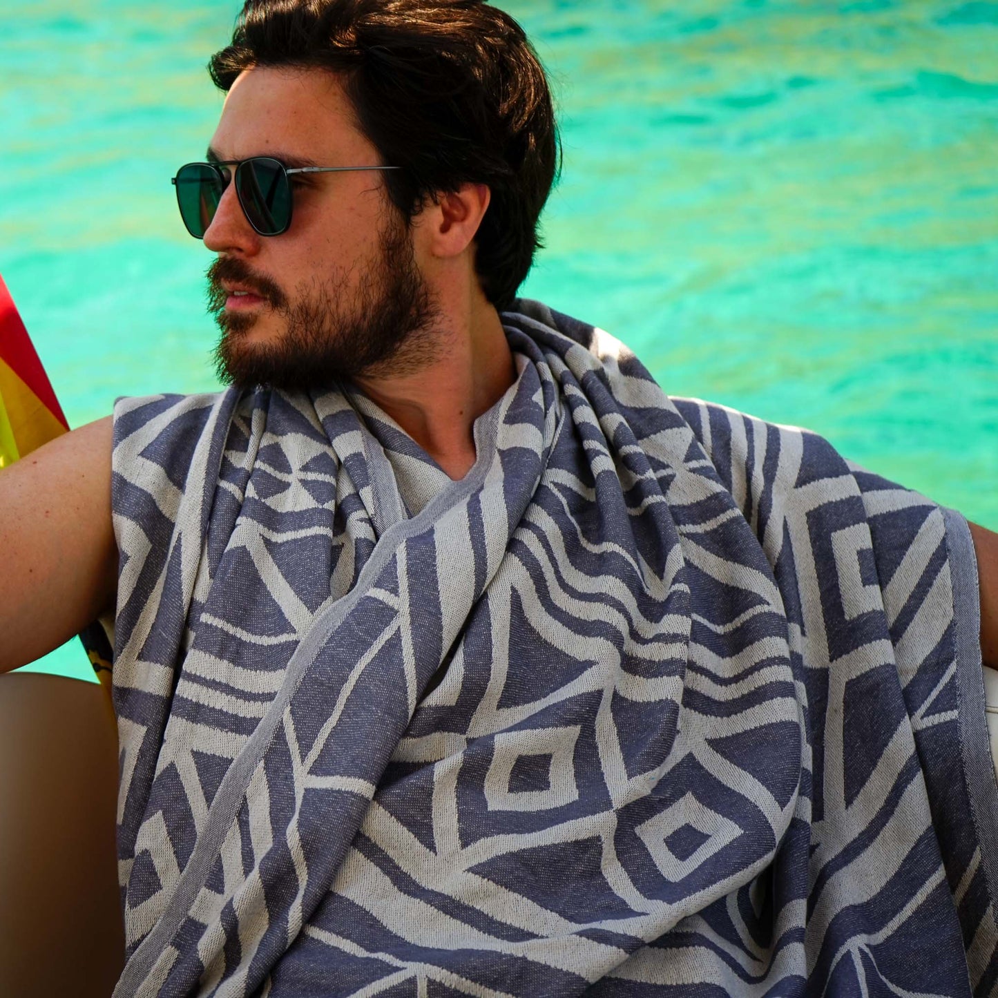 Tribe Towel Charcoal Grey - HAMAMINGO