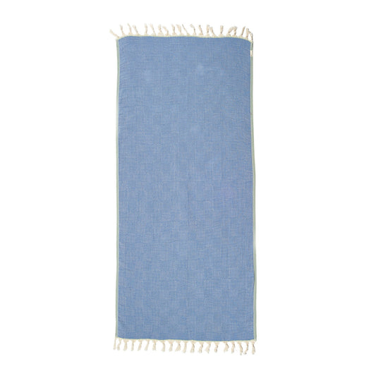 Trocadero Denim Blue and Olive Green - HAMAMINGO